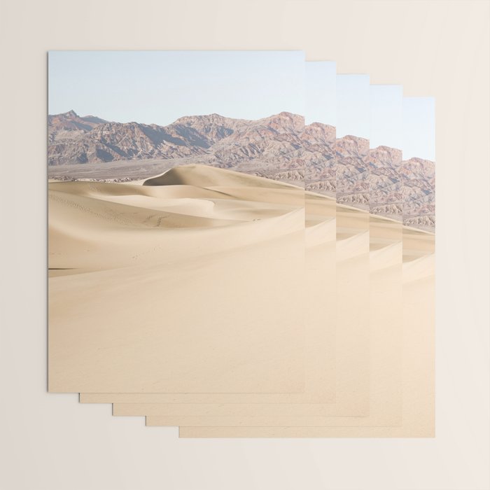 Sand Dunes Of Death Valley National Park Photo | California Landscape Art Print | USA Travel Photography Wrapping Paper Gallery Image 3