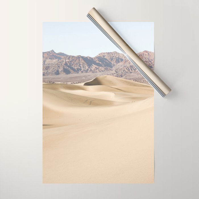Sand Dunes Of Death Valley National Park Photo | California Landscape Art Print | USA Travel Photography Wrapping Paper Gallery Image 1