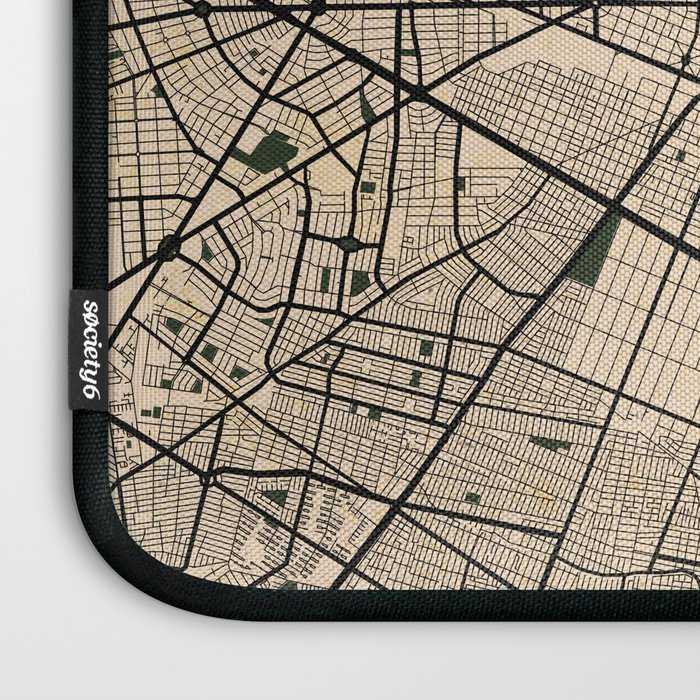 Guadalajara City Map of Jalisco, Mexico - Vintage Laptop Sleeve Gallery Image 3