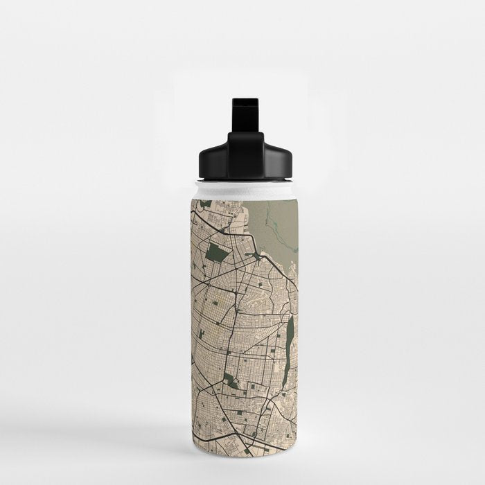 Guadalajara City Map of Jalisco, Mexico - Vintage Water Bottle Gallery Image 2