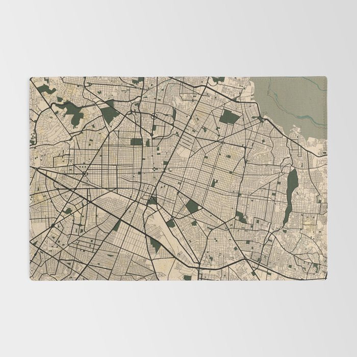 Guadalajara City Map of Jalisco, Mexico - Vintage Rug Gallery Image 2
