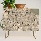 Guadalajara City Map of Jalisco, Mexico - Vintage Credenza Gallery Image 1