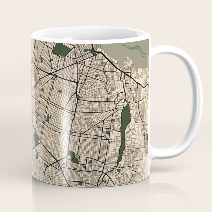 Guadalajara City Map of Jalisco, Mexico - Vintage Coffee Mug Gallery Image 1