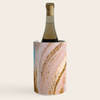 Blush Pink And Gold Liquid Color  Wine Chiller Gallery Image 2