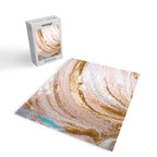 Blush Pink And Gold Liquid Color  Jigsaw Puzzle Gallery Image 2
