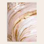 Blush Pink And Gold Liquid Color  Poster Gallery Image 4