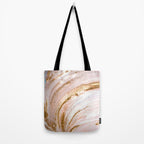 Blush Pink And Gold Liquid Color  Tote Bag Gallery Image 2