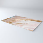 Blush Pink And Gold Liquid Color  Rug Gallery Image 3