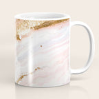 Blush Pink And Gold Liquid Color  Coffee Mug Gallery Image 1