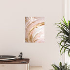 Blush Pink And Gold Liquid Color  Poster Gallery Image 2