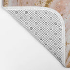 Blush Pink And Gold Liquid Color  Bath Mat Gallery Image 2