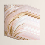 Blush Pink And Gold Liquid Color  Wrapping Paper Gallery Image 3
