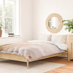 Blush Pink And Gold Liquid Color  Duvet Cover Gallery Image 2