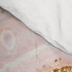 Blush Pink And Gold Liquid Color  Comforter Gallery Image 4
