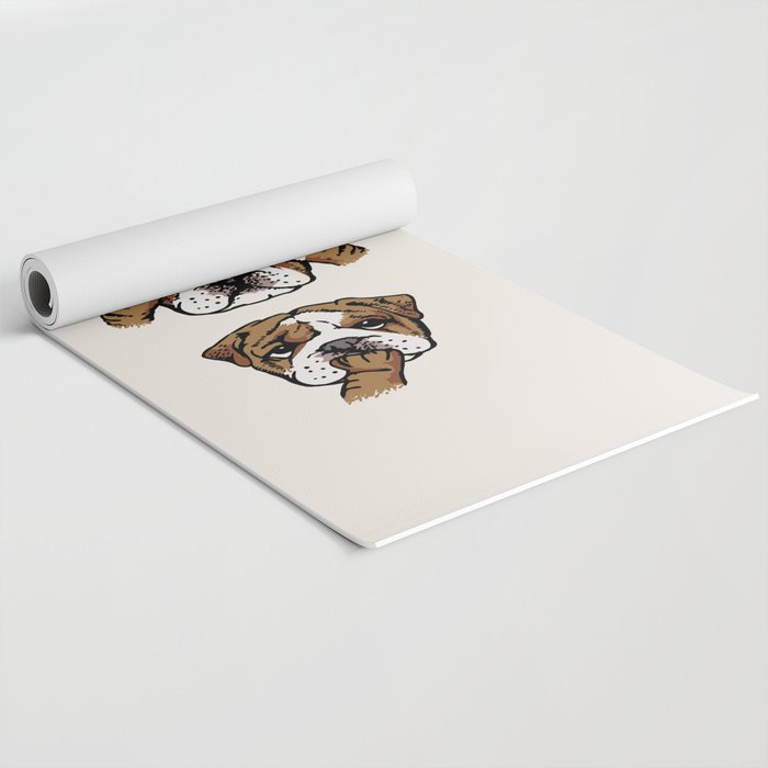 No Evil English Bulldog Yoga Mat Gallery Image 2