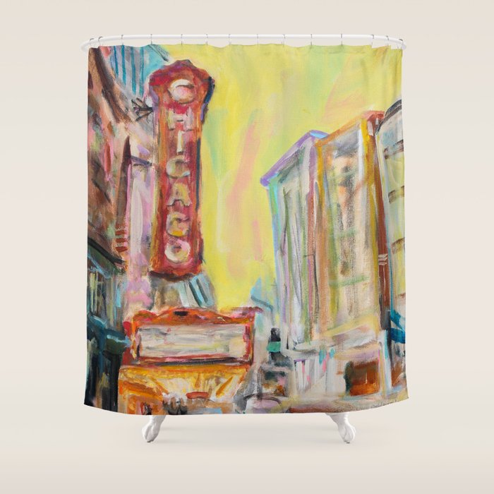 Chicago Theatre Shower Curtain Gallery Image 1
