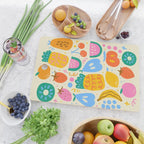 Fun Rainbow Fruit Pattern Cutting Board Gallery Image 2