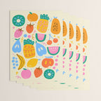Fun Rainbow Fruit Pattern Wrapping Paper Gallery Image 3