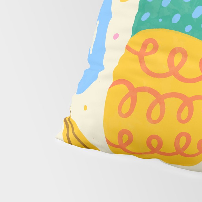 Fun Rainbow Fruit Pattern Pillow Sham Gallery Image 4
