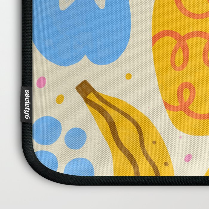 Fun Rainbow Fruit Pattern Laptop Sleeve Gallery Image 3