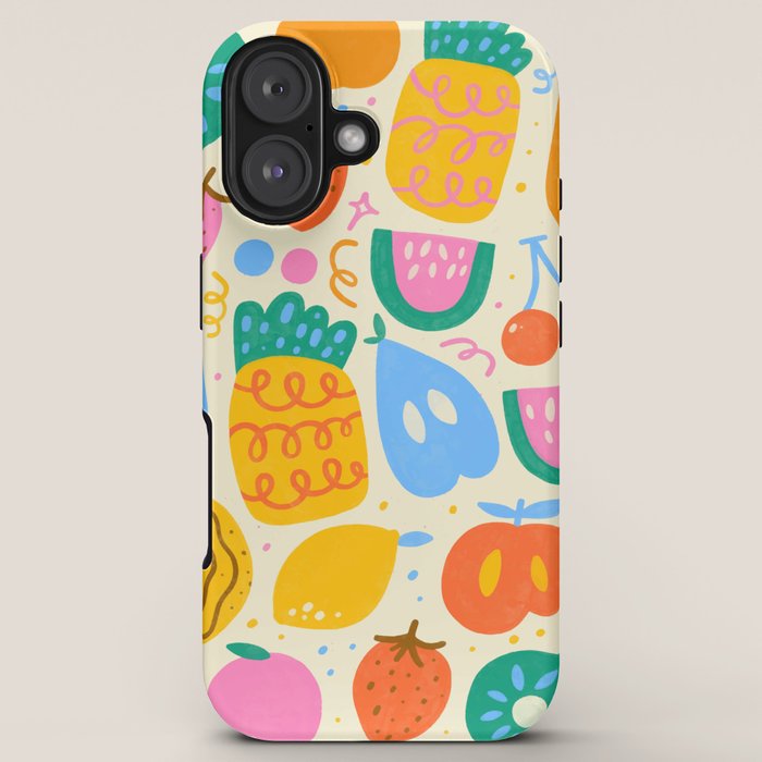 Fun Rainbow Fruit Pattern iPhone Case Gallery Image 5