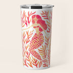 Kelp Forest Mermaid - Peach Palette Travel Mug Gallery Image 1