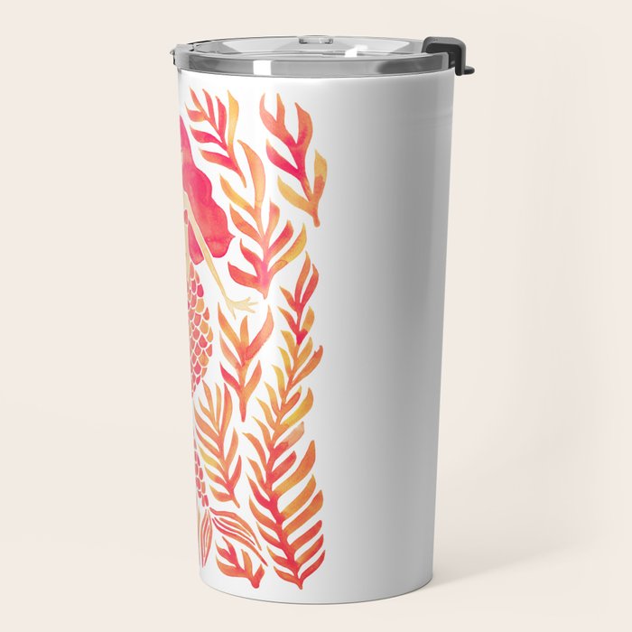Kelp Forest Mermaid - Peach Palette Travel Mug Gallery Image 2