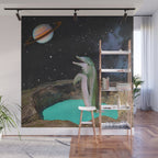 Planet Dolphin Wall Mural Gallery Image 1