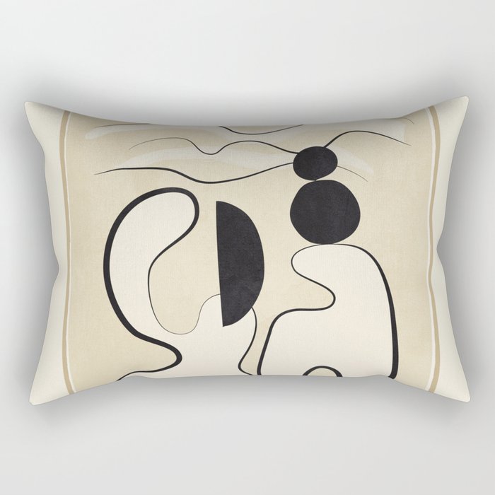 Minimal Abstraction 8 Rectangular Pillow Gallery Image 1