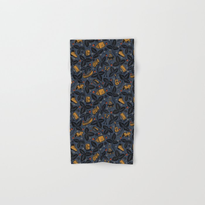 Summer Camping - Midnight Blue Bath Towel Gallery Image 1
