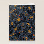 Summer Camping - Midnight Blue Stationery Card Gallery Image 2