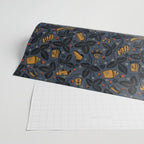 Summer Camping - Midnight Blue Wrapping Paper Gallery Image 2