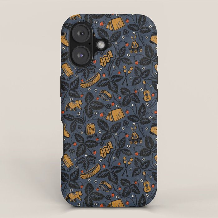 Summer Camping - Midnight Blue iPhone Case Gallery Image 1