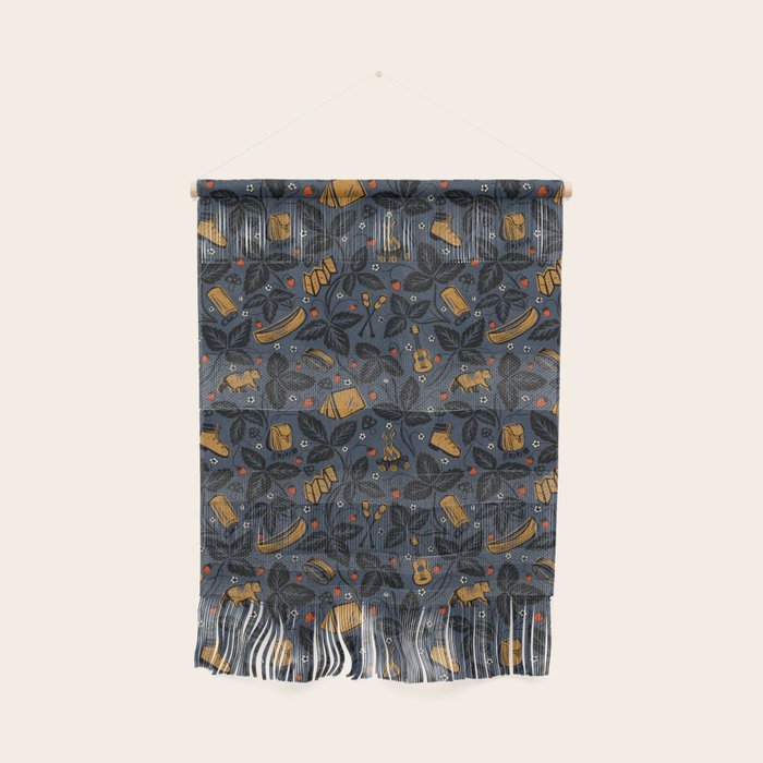 Summer Camping - Midnight Blue Wall Hanging Gallery Image 1