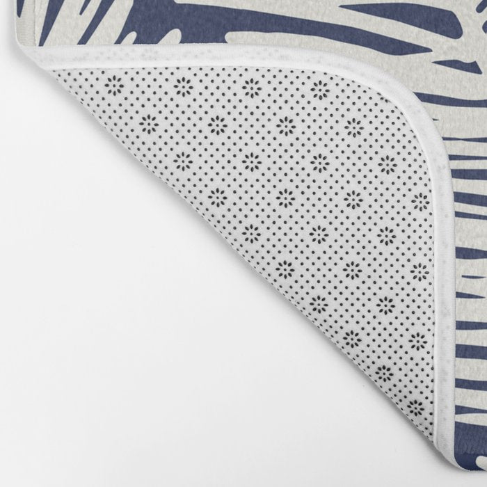 Tropical on blue Bath Mat Gallery Image 2