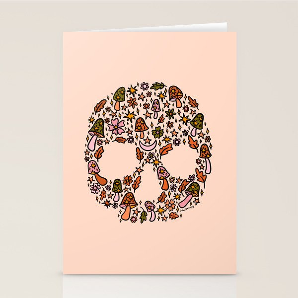 Fall Skull Stationery Card Gallery Image 2