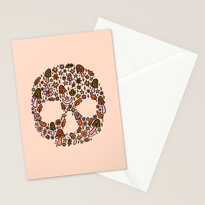 Fall Skull Stationery Card Gallery Image 2