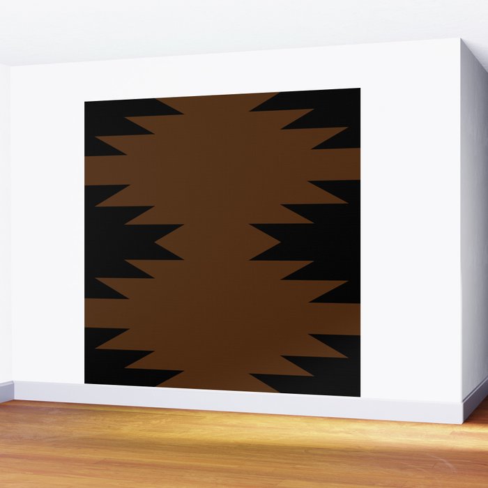 Geometric Southwestern Minimalism - Earthy Burnt Orange Wall Mural Gallery Image 2