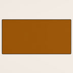 Burnt Orange Solid Color Desk Mat Gallery Image 3