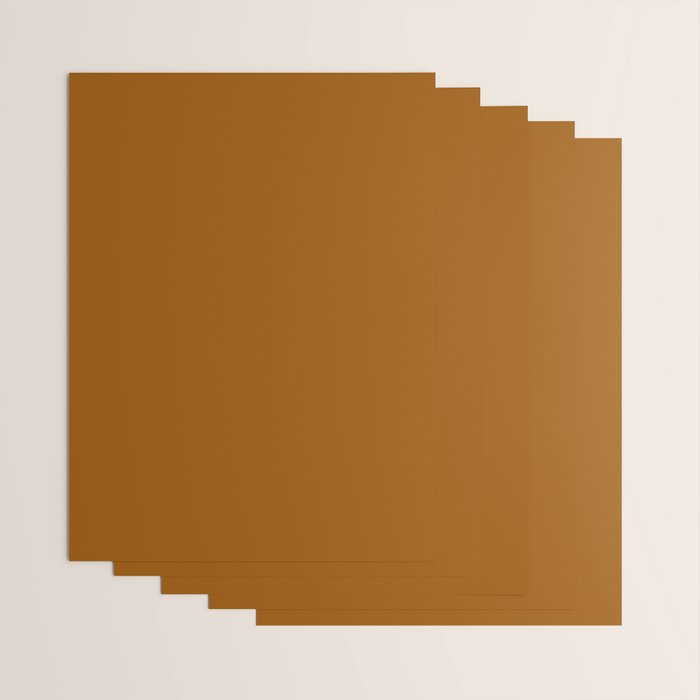 Burnt Orange Solid Color Wrapping Paper Gallery Image 3