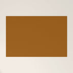 Burnt Orange Solid Color Welcome Mat Gallery Image 1