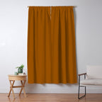 Burnt Orange Solid Color Window Curtain Gallery Image 5