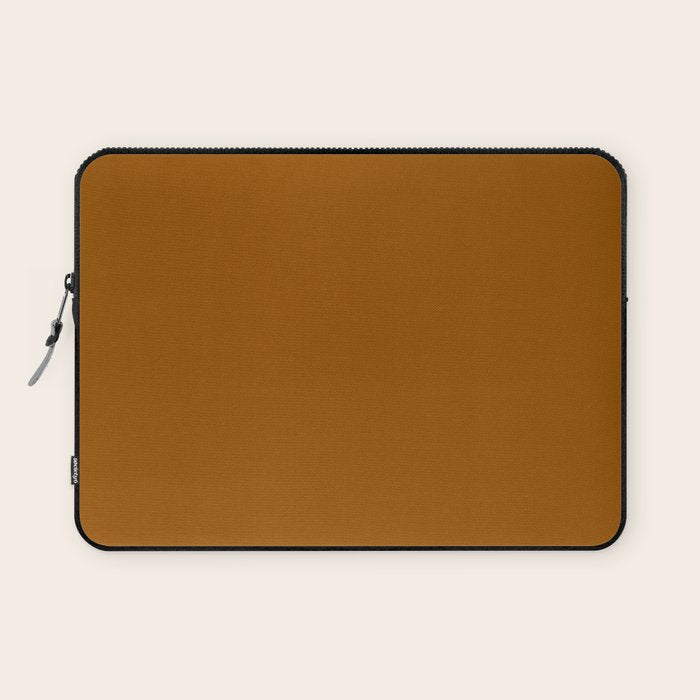 Burnt Orange Solid Color Laptop Sleeve Gallery Image 1
