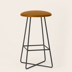 Burnt Orange Solid Color Stool Gallery Image 1