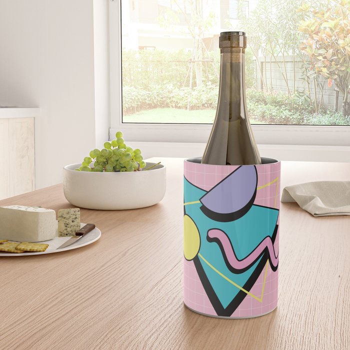 Memphis pattern 73 - 80s / 90s Retro Wine Chiller Gallery Image 4