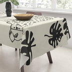 Cheetahs Monstera 4 Tablecloth Gallery Image 3