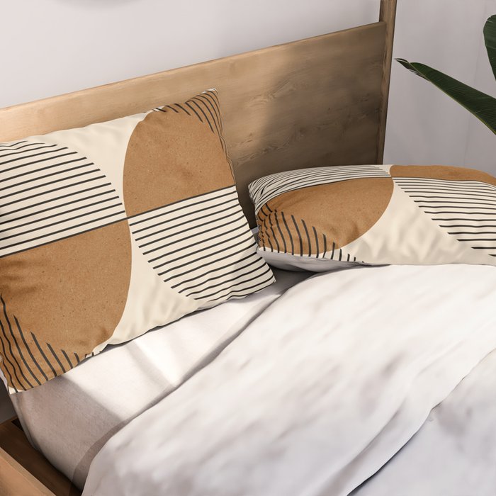 Abstraction_SUNSHINE_BALANCE_YINYANG_LINE_POP_ART_0630A Pillow Sham Gallery Image 2
