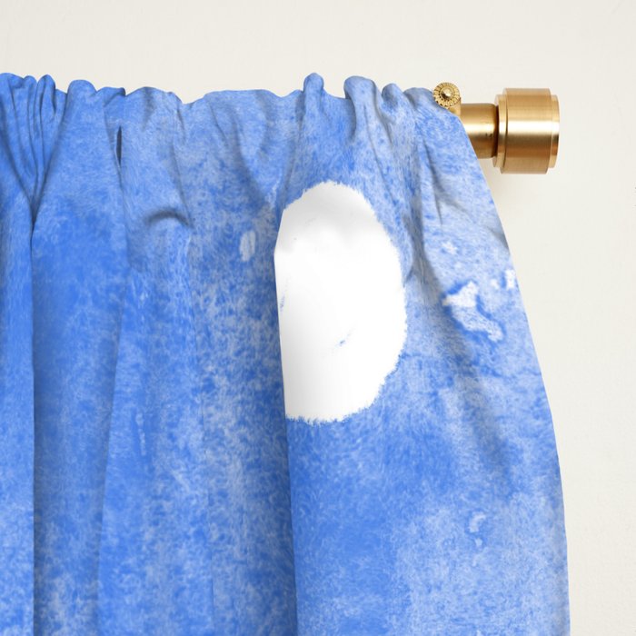 Santorini Greek Island Mediterranean Watercolor Window Curtain Gallery Image 2