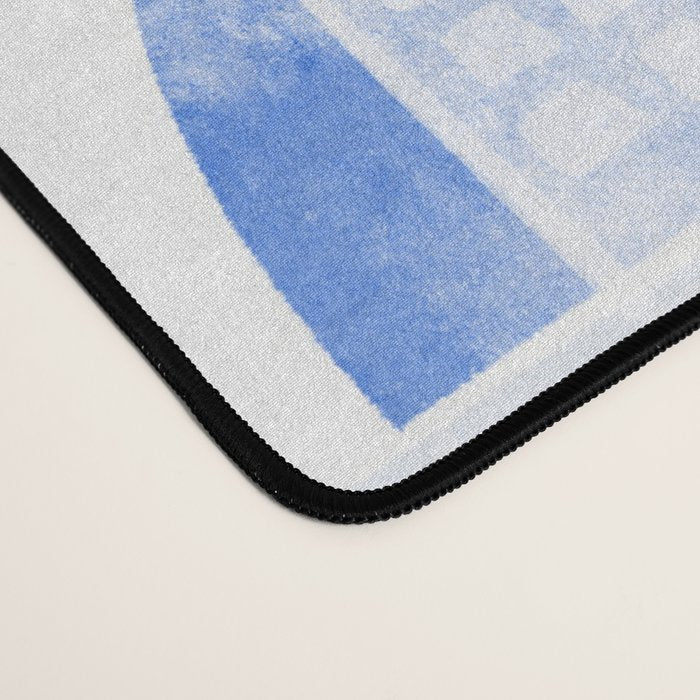 Santorini Greek Island Mediterranean Watercolor Desk Mat Gallery Image 4