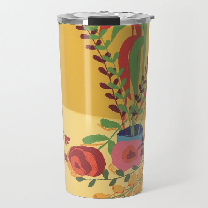 Floral composition Travel Mug Gallery Image 1
